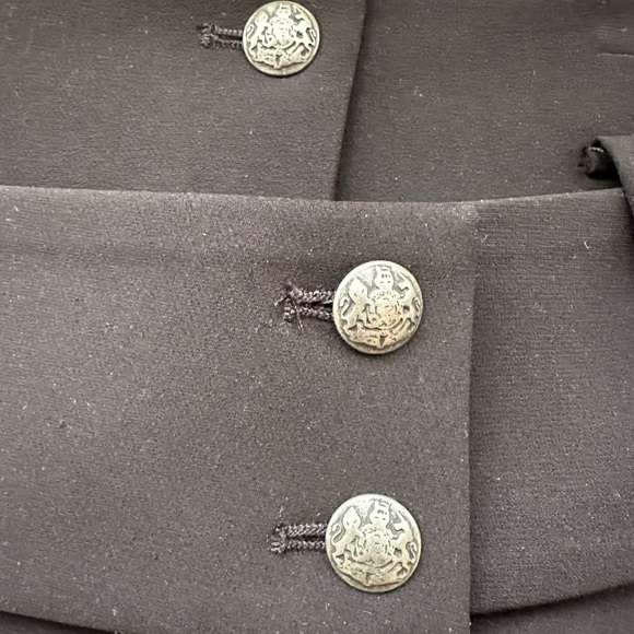 Intermix Exclusive Women’s Black Button Midi Pencil Skirt - Picture 3 of 8